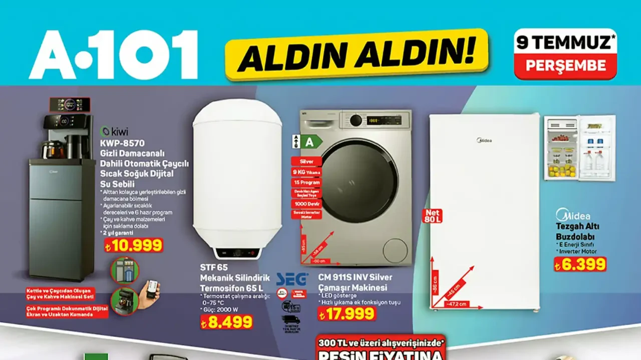A101 9 Temmuz 2026 Aktüel Ürünler Kataloğu