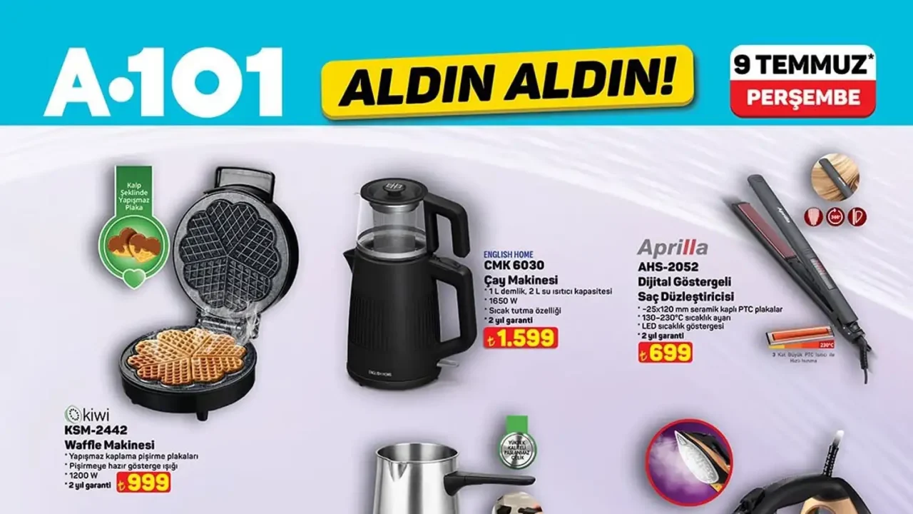 A101 9 Temmuz 2026 Aktüel Ürünler Kataloğu
