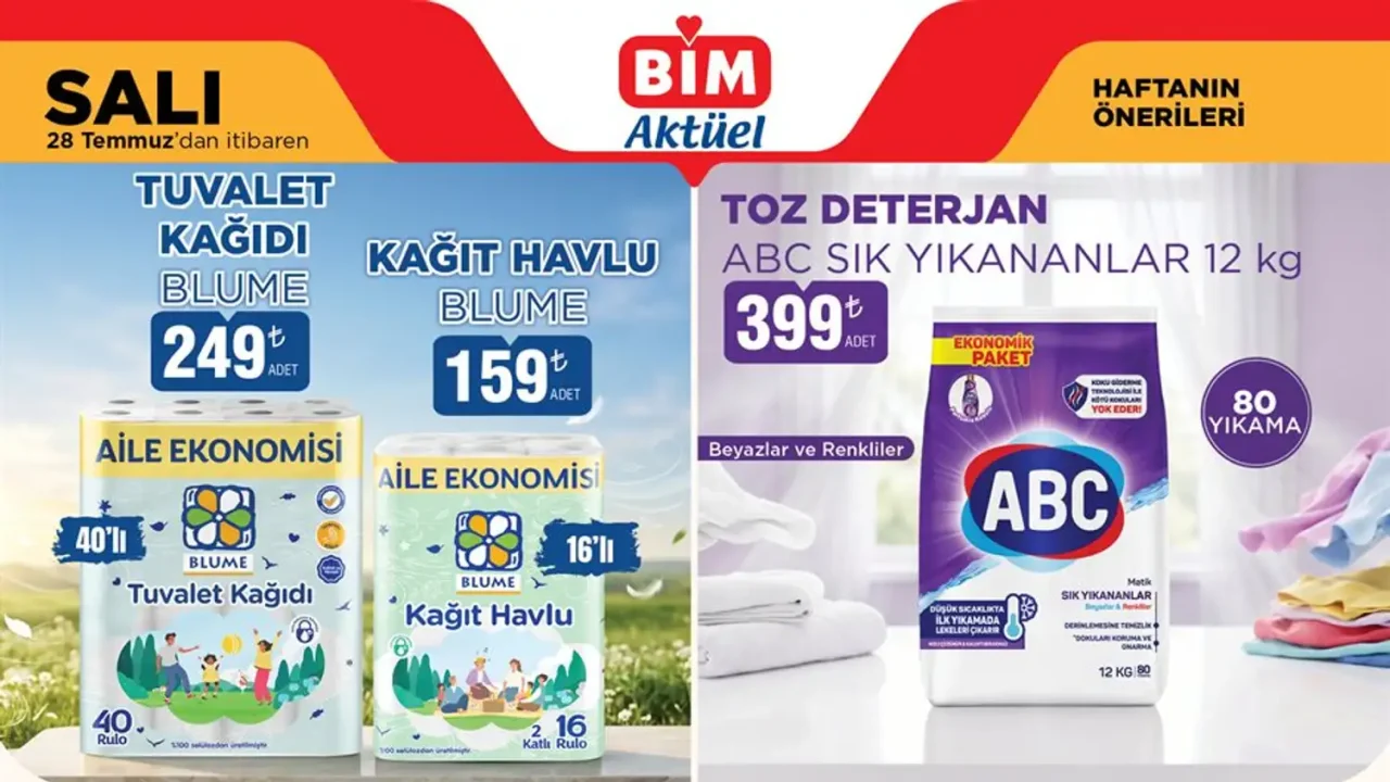 BİM 28 Temmuz 2026 Aktüel Ürünler Kataloğu