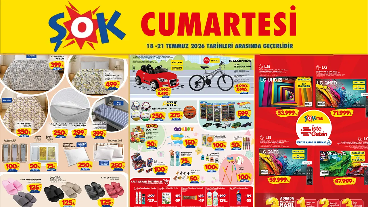 ŞOK 18 Temmuz 2026 Aktüel Ürünler Kataloğu