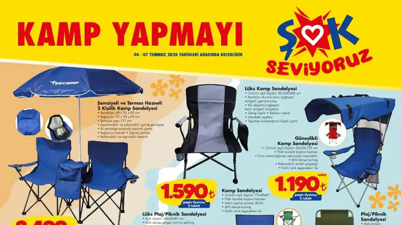 ŞOK 4 Temmuz 2026 Aktüel Ürünler Kataloğu
