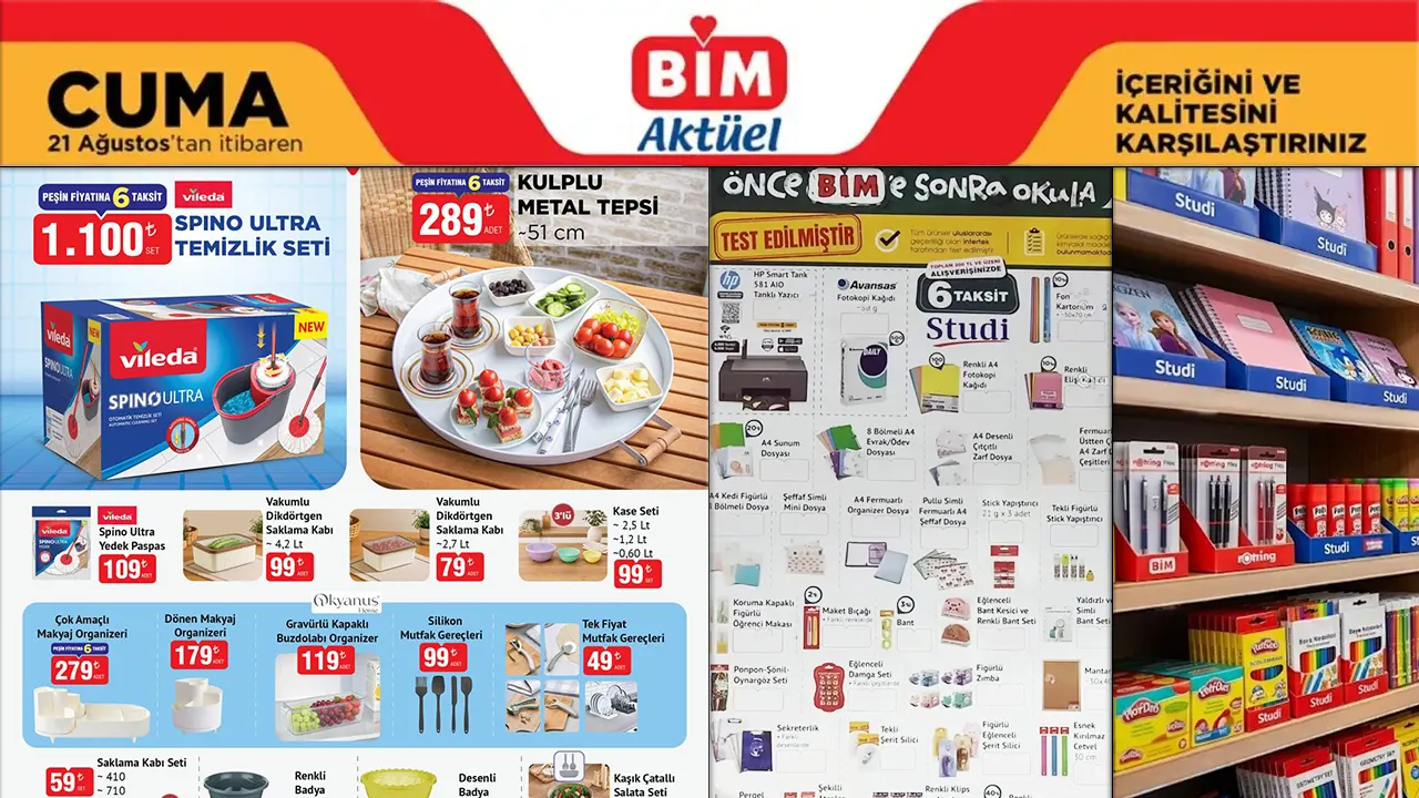 BİM 21 Ağustos 2026 Aktüel Ürünler Kataloğu