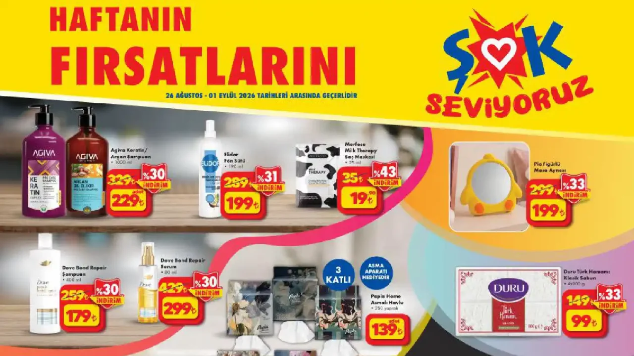 ŞOK 26 Ağustos 2026 Aktüel Ürünler Kataloğu