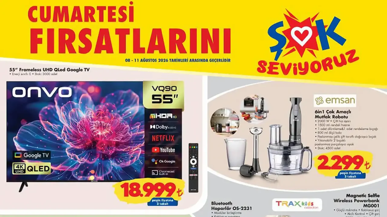 ŞOK 8 Ağustos 2026 Aktüel Ürünler Kataloğu