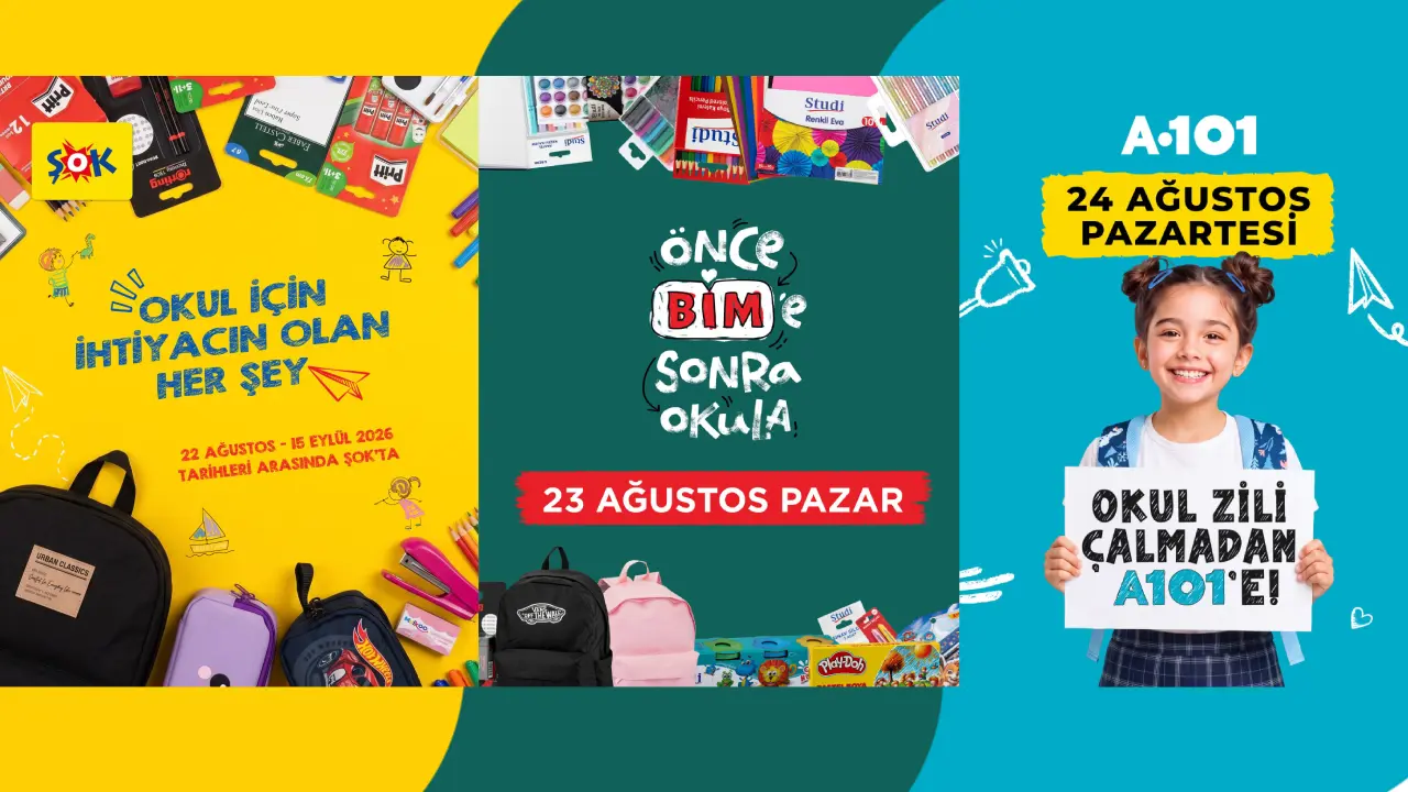 Kırtasiye ve Okula Dönüş Ürünleri Ne Zaman Satılacak: A101-BİM-ŞOK-Migros Açıkladı!
