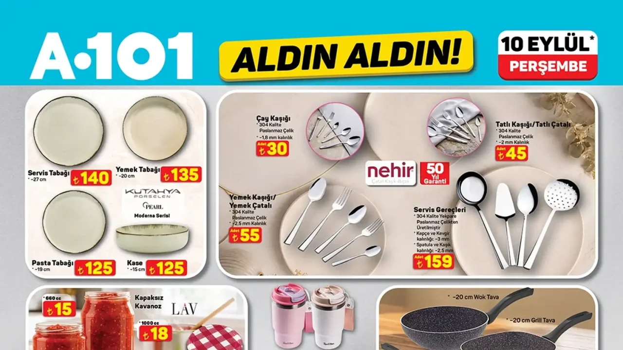 A101 10 Eylül 2026 Aktüel Ürünler Kataloğu