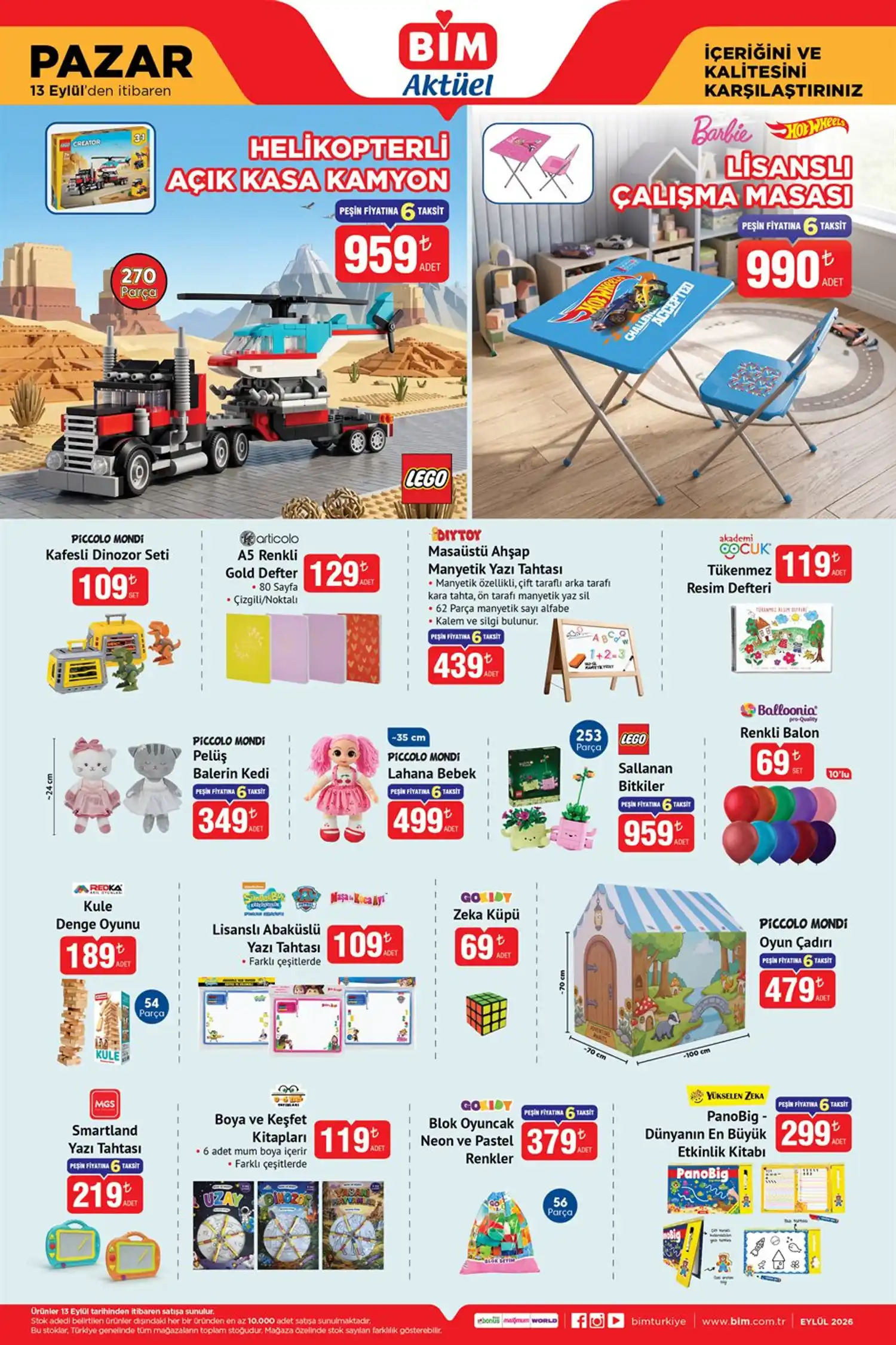 BİM 13 Eylül 2026 Aktüel Ürünler Kataloğu 3