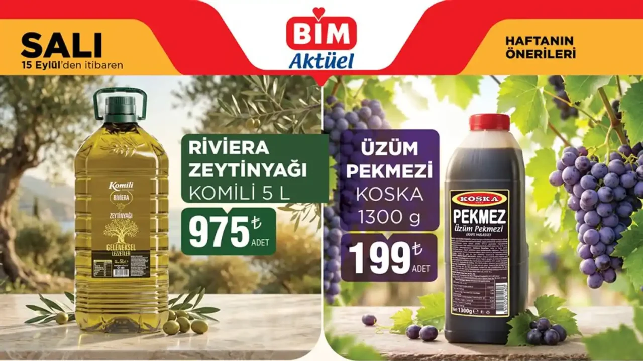 BİM 15 Eylül 2026 Aktüel Ürünler Kataloğu