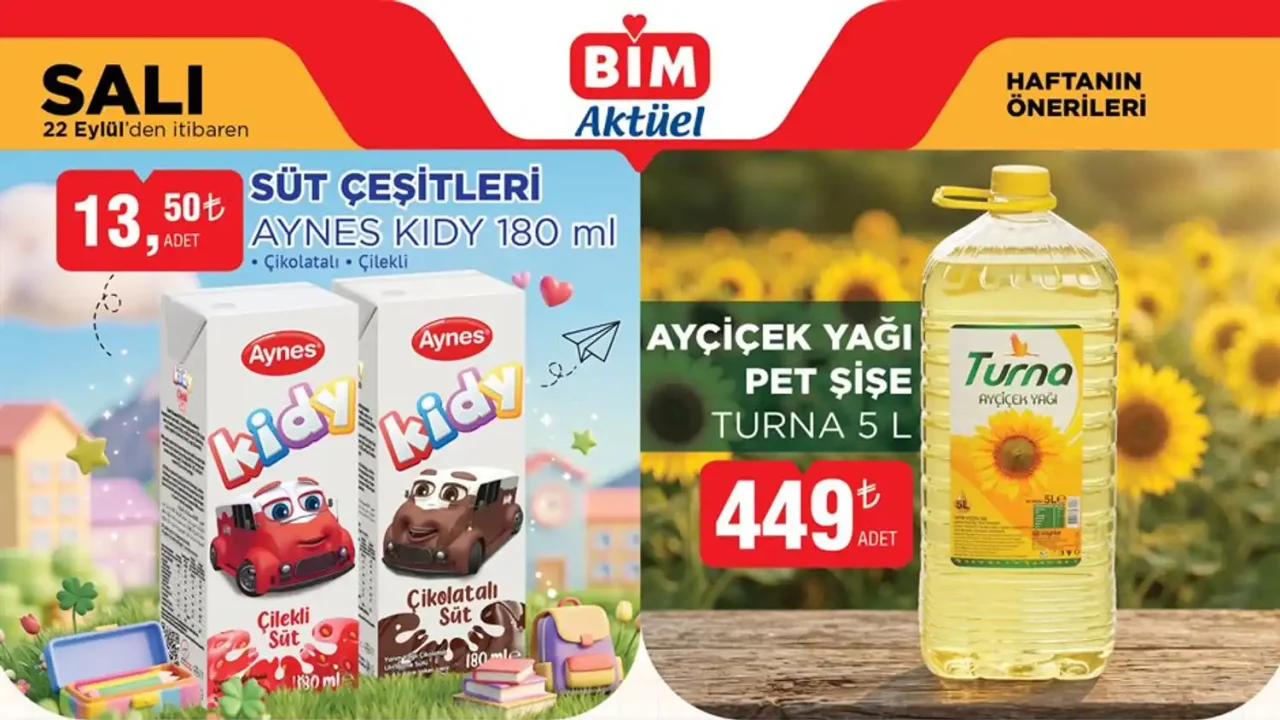 BİM 22 Eylül 2026 Aktüel Ürünler Kataloğu