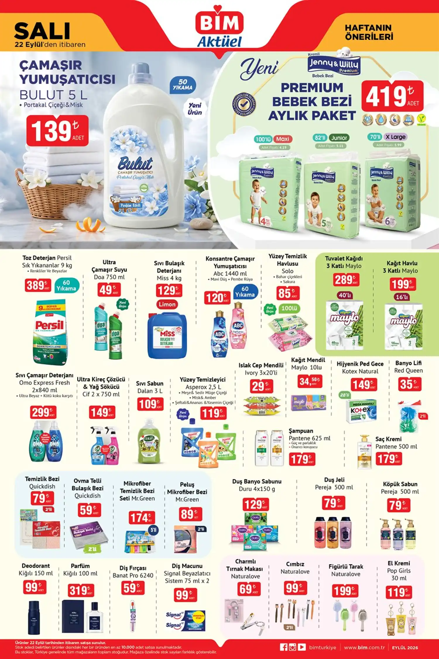 BİM 22 Eylül 2026 Aktüel Ürünler Kataloğu 2