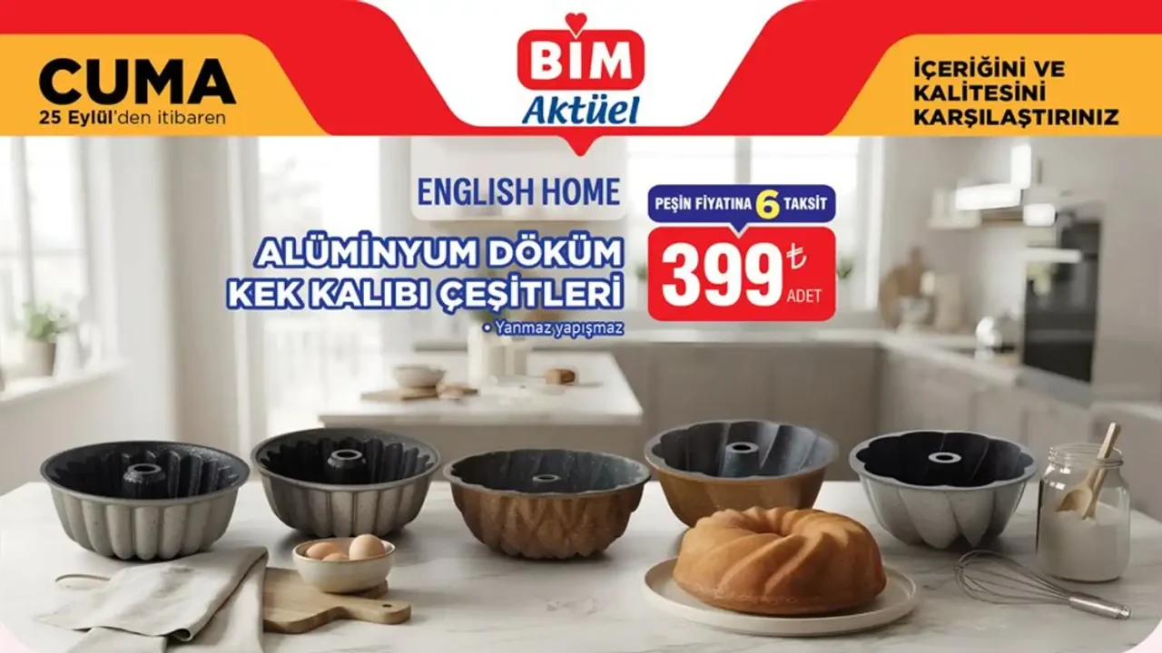 BİM 25 Eylül 2026 Aktüel Ürünler Kataloğu