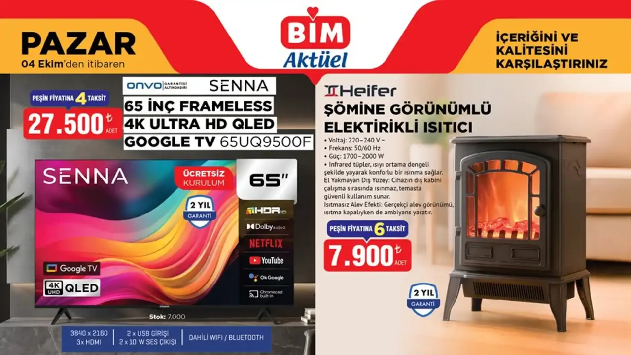 BİM 4 Ekim 2026 Aktüel Ürünler Kataloğu