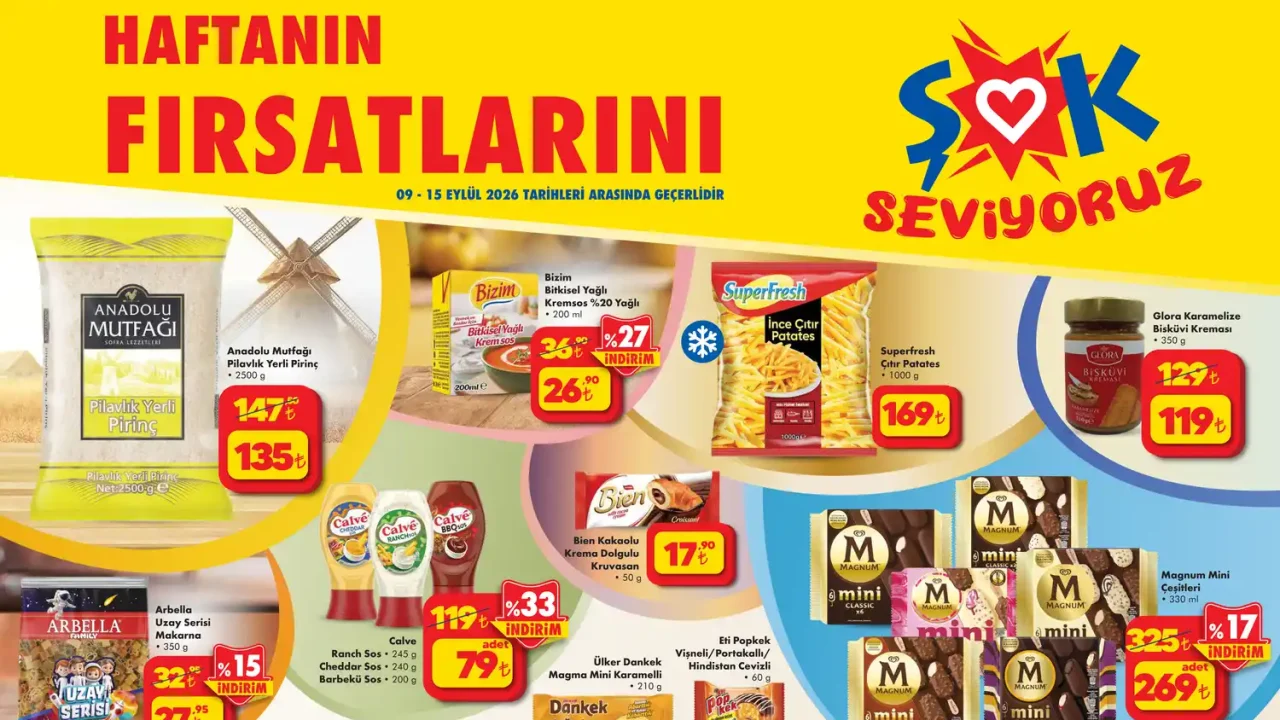 ŞOK 9 Eylül 2026 Aktüel Ürünler Kataloğu