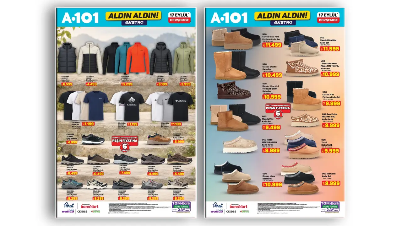 A101 17 Eylül Ekstra’dan UGG ve Columbia İndirimi: Bilmeniz Gereken 4 Detay!