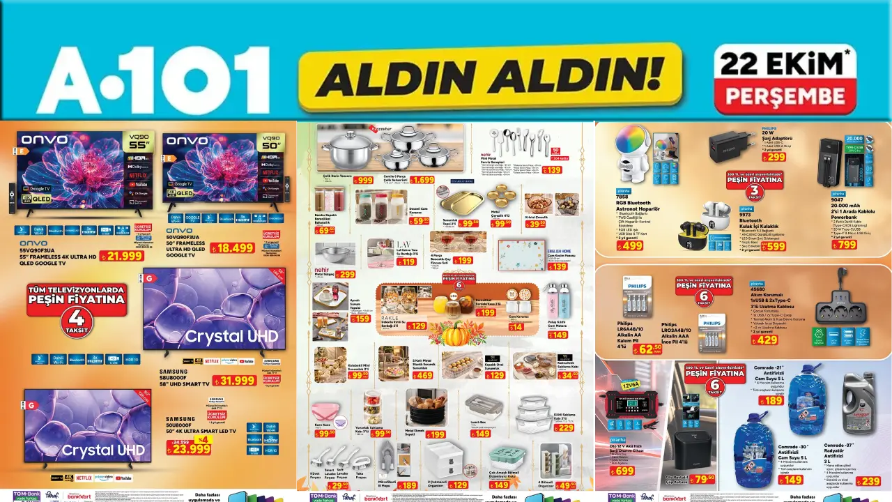 A101 22 Ekim 2026 Aktüel Ürünler Kataloğu
