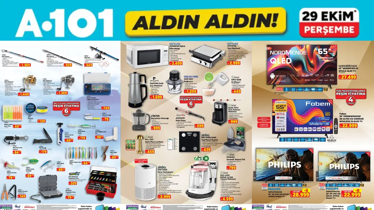 A101 29 Ekim 2026 Aktüel Ürünler Kataloğu