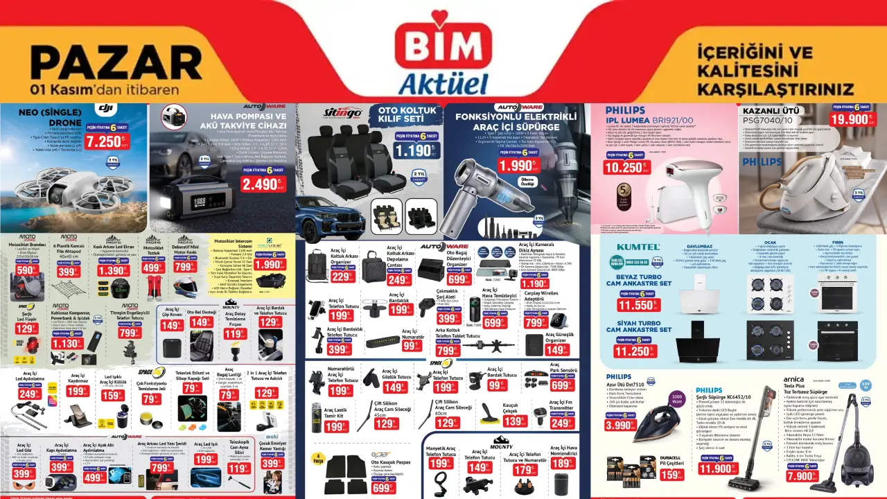 BİM 1 Kasım 2026 Aktüel Ürünler Kataloğu