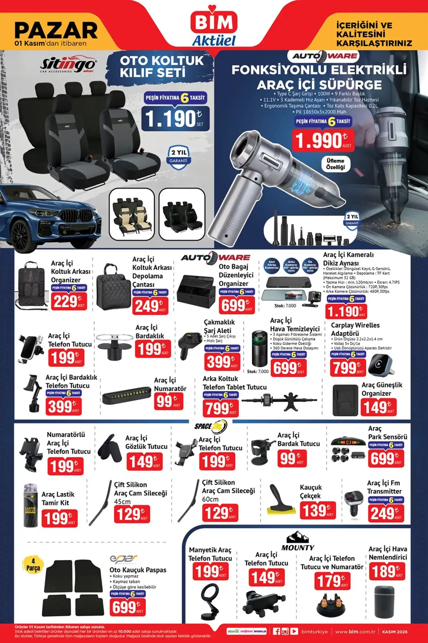 BİM 1 Kasım 2026 Aktüel Ürünler Kataloğu 1
