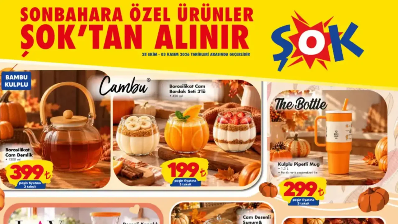 ŞOK 28 Ekim 2026 Aktüel Ürünler Kataloğu