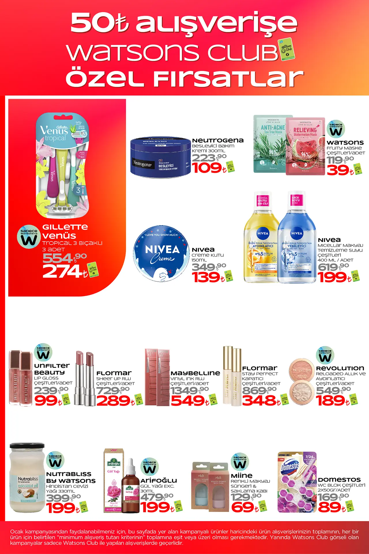 Watsons Ocak 2026 Aktüel Ürünler Kataloğu 4. Sayfa